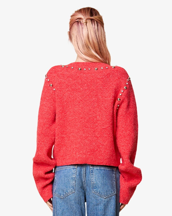 Merryl Metal Trim Pullover Sweater