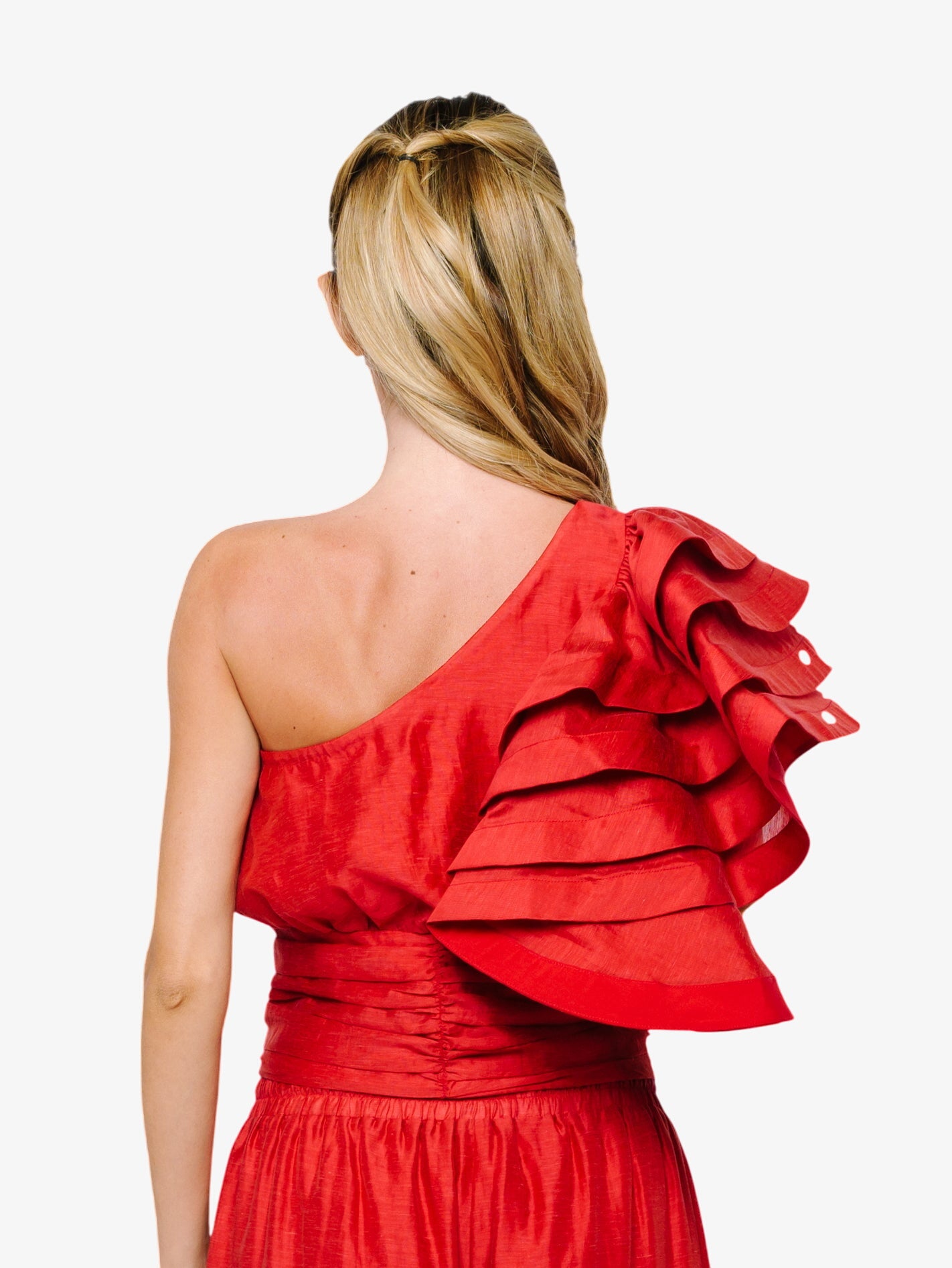 Risa One Shoulder Ruffle Top