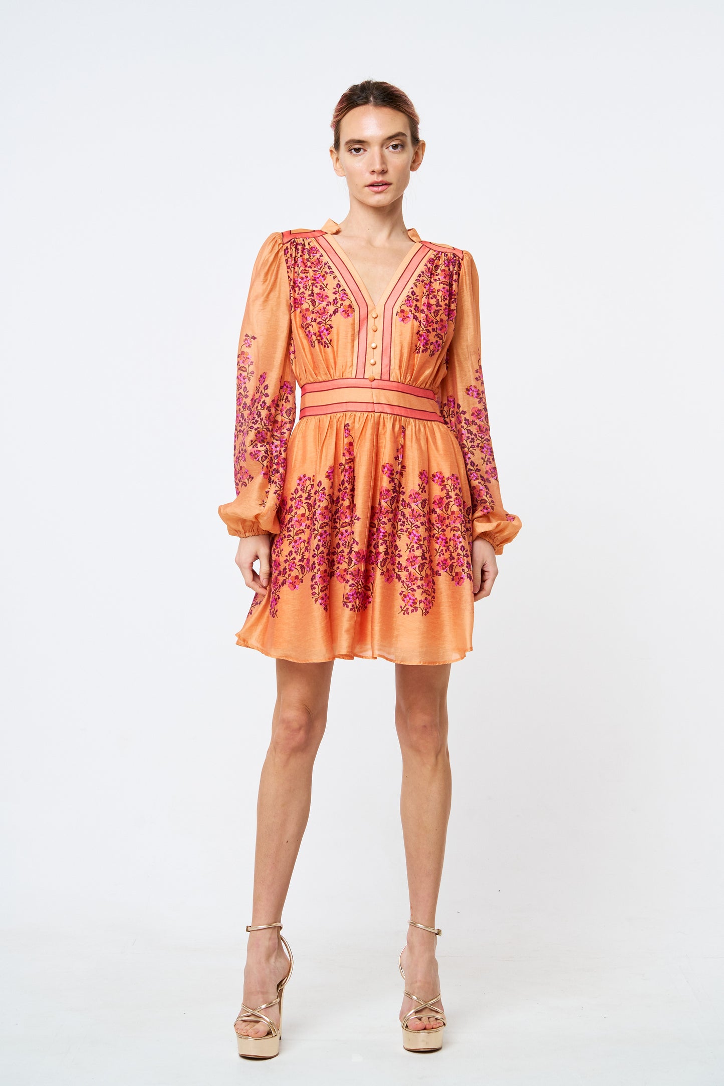 Leeanna Engineered Floral Print Mini Dress