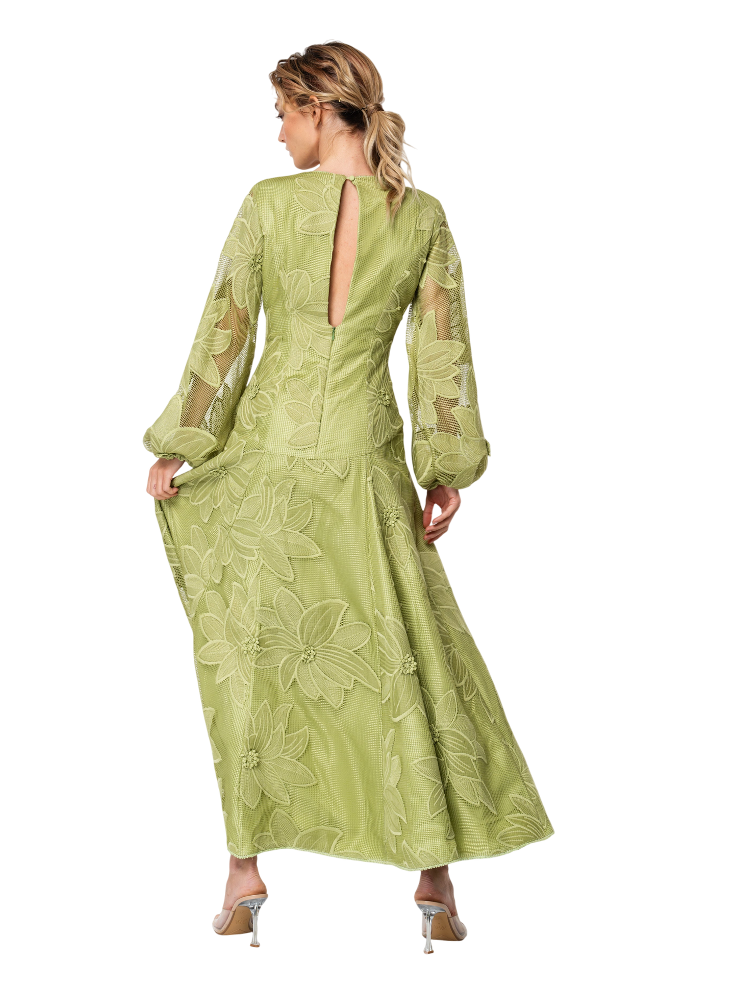 Sarilla Long Sleeve Lace Maxi Dress