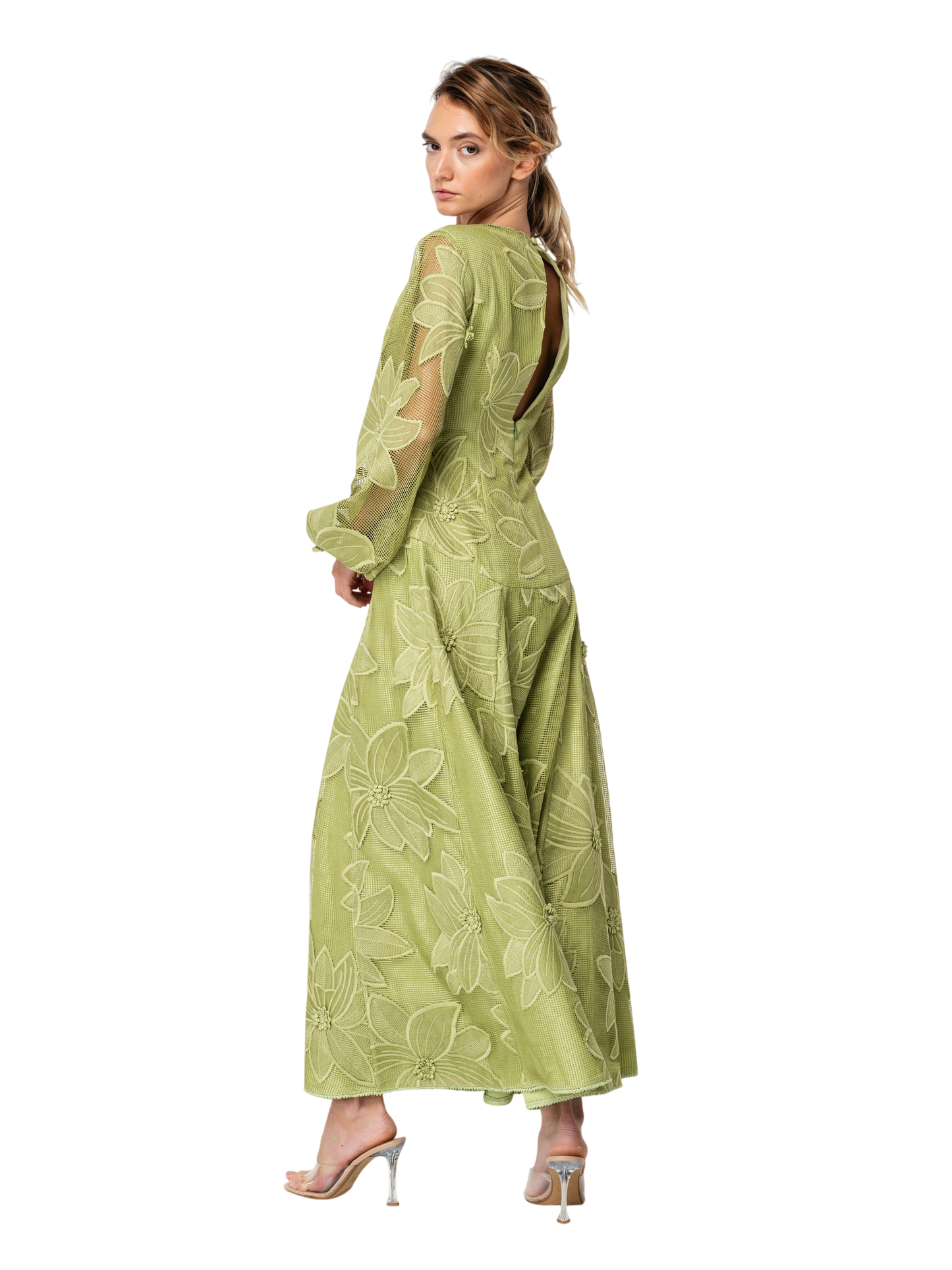 Sarilla Long Sleeve Lace Maxi Dress