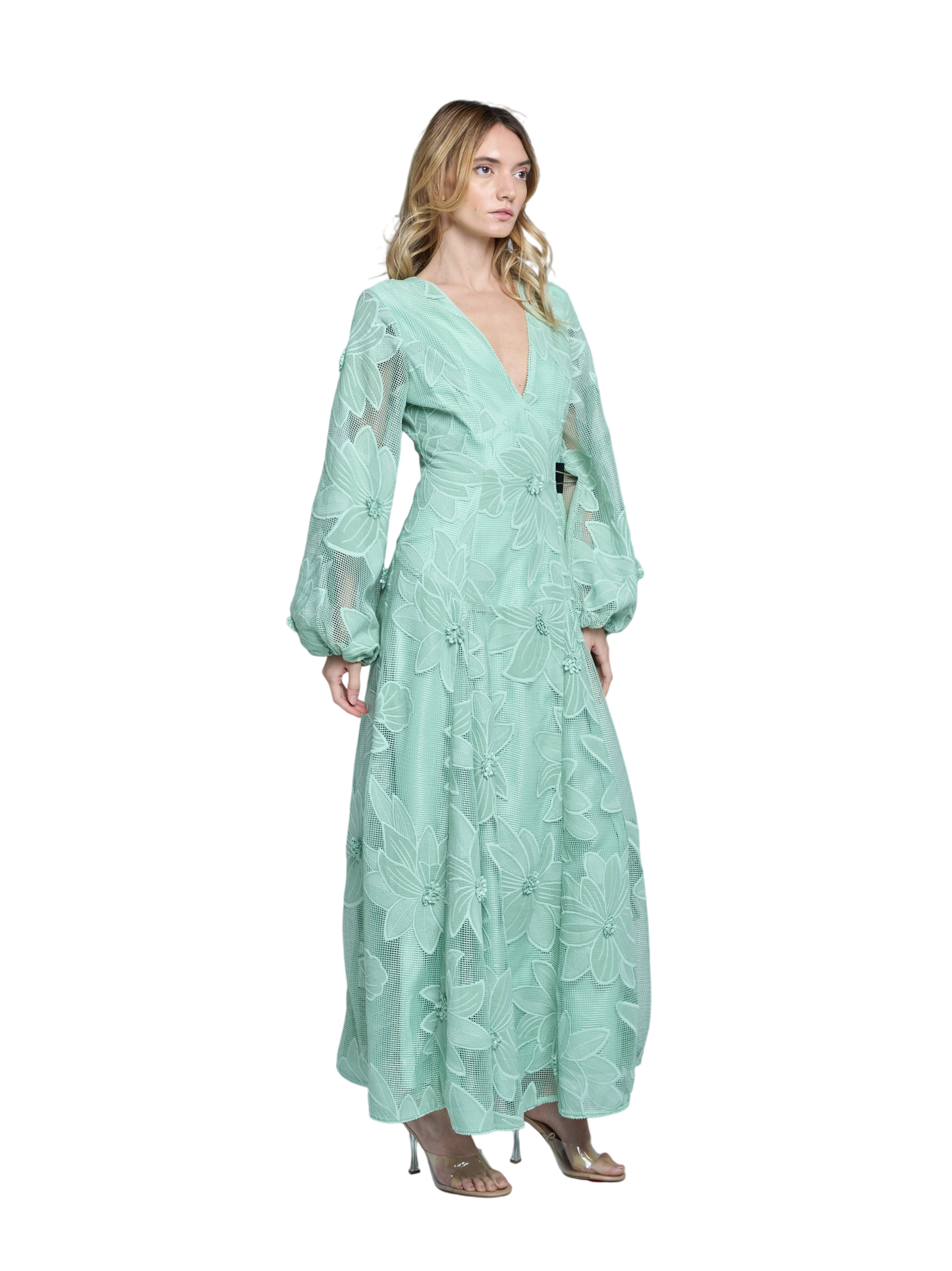 Sarilla Long Sleeve Lace Maxi Dress