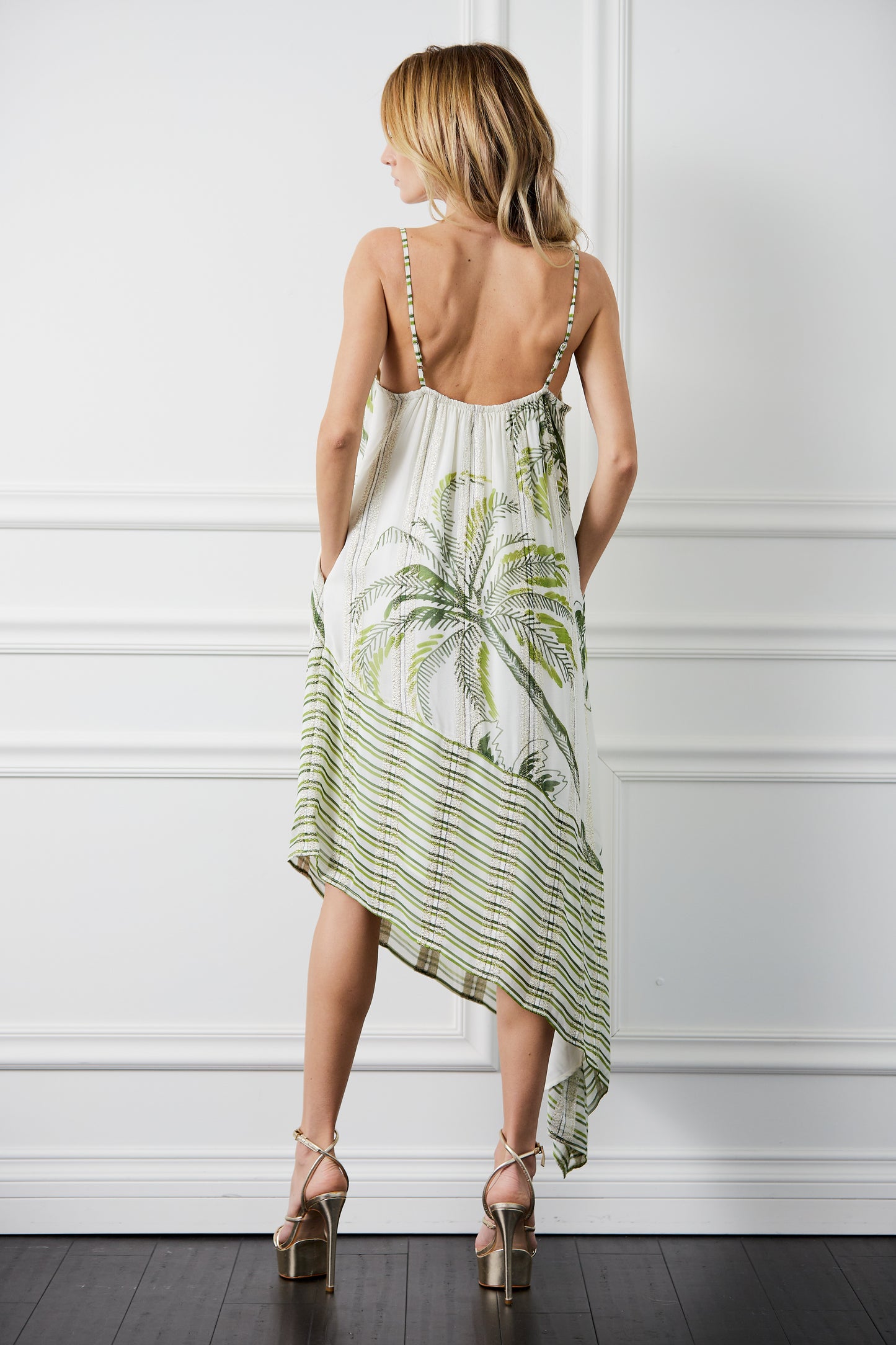 Tamara Tropical Print Halter Maxi Dress