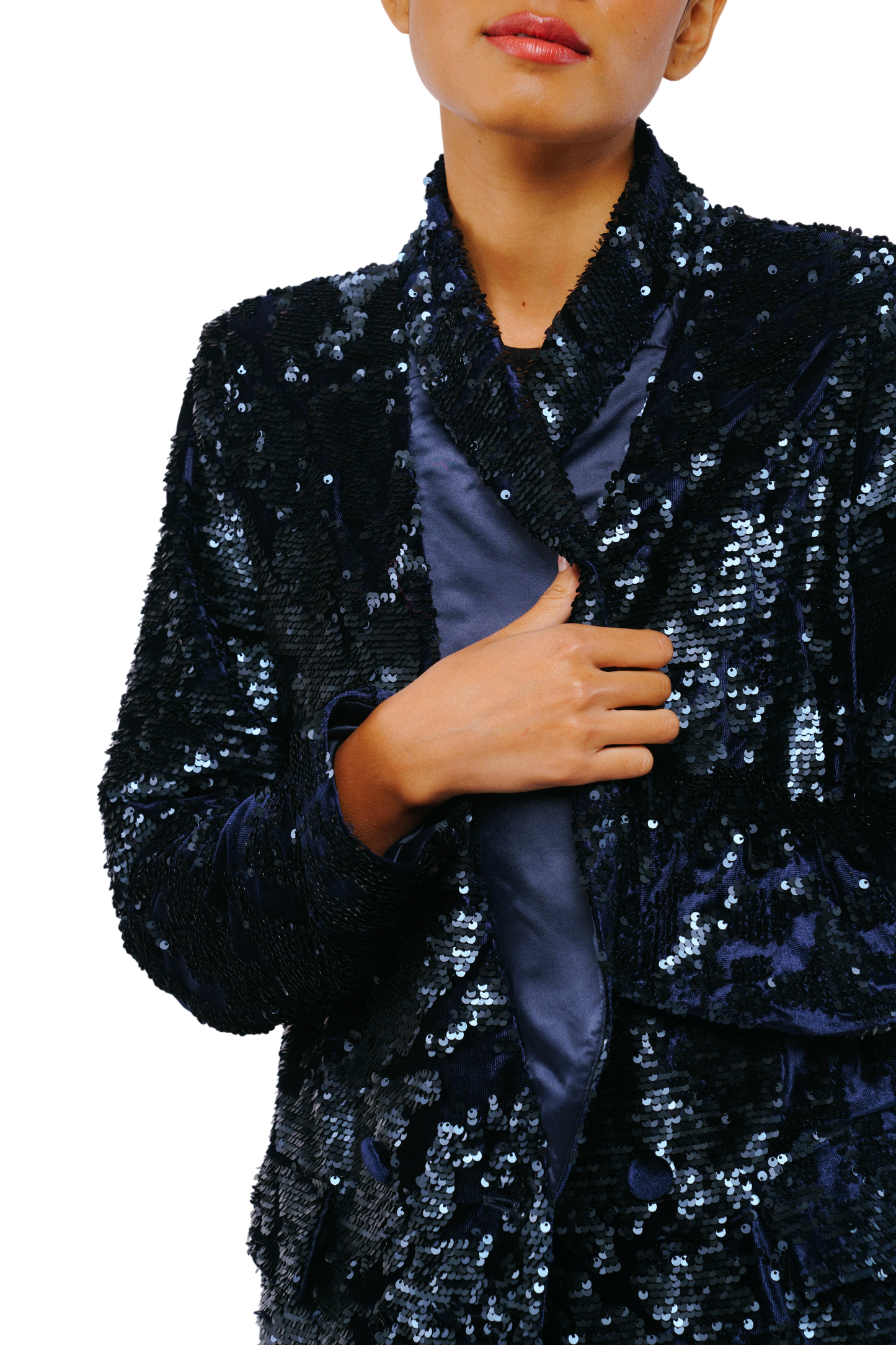 Geena Velvet Sequin Jacket