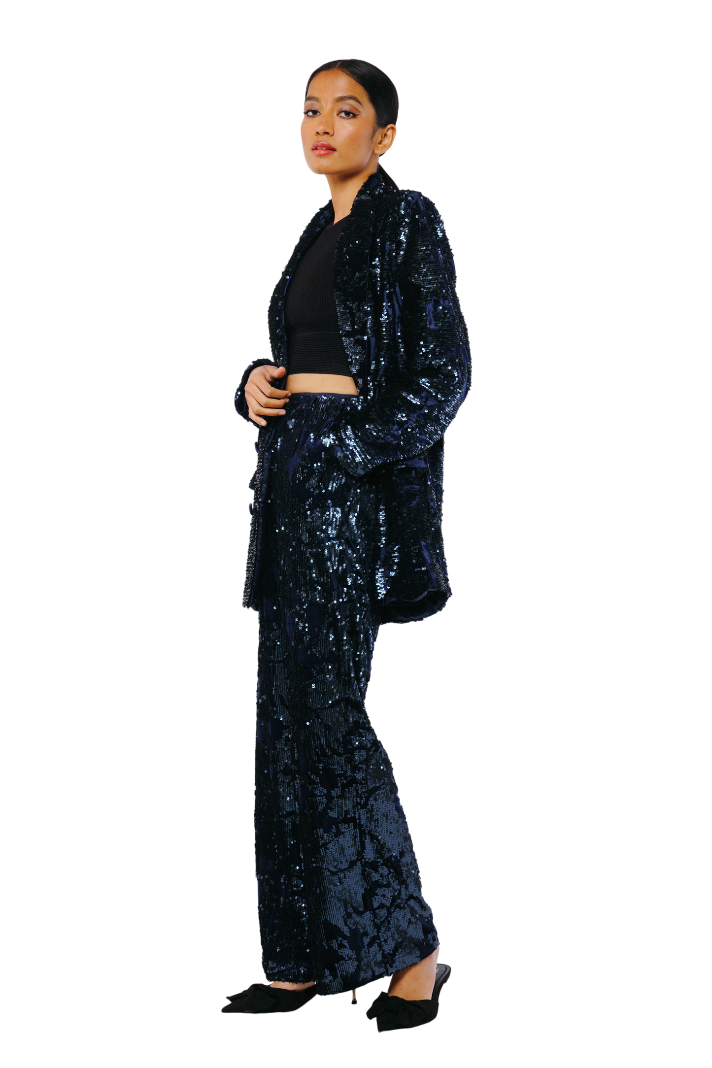 Geena Velvet Sequin Jacket