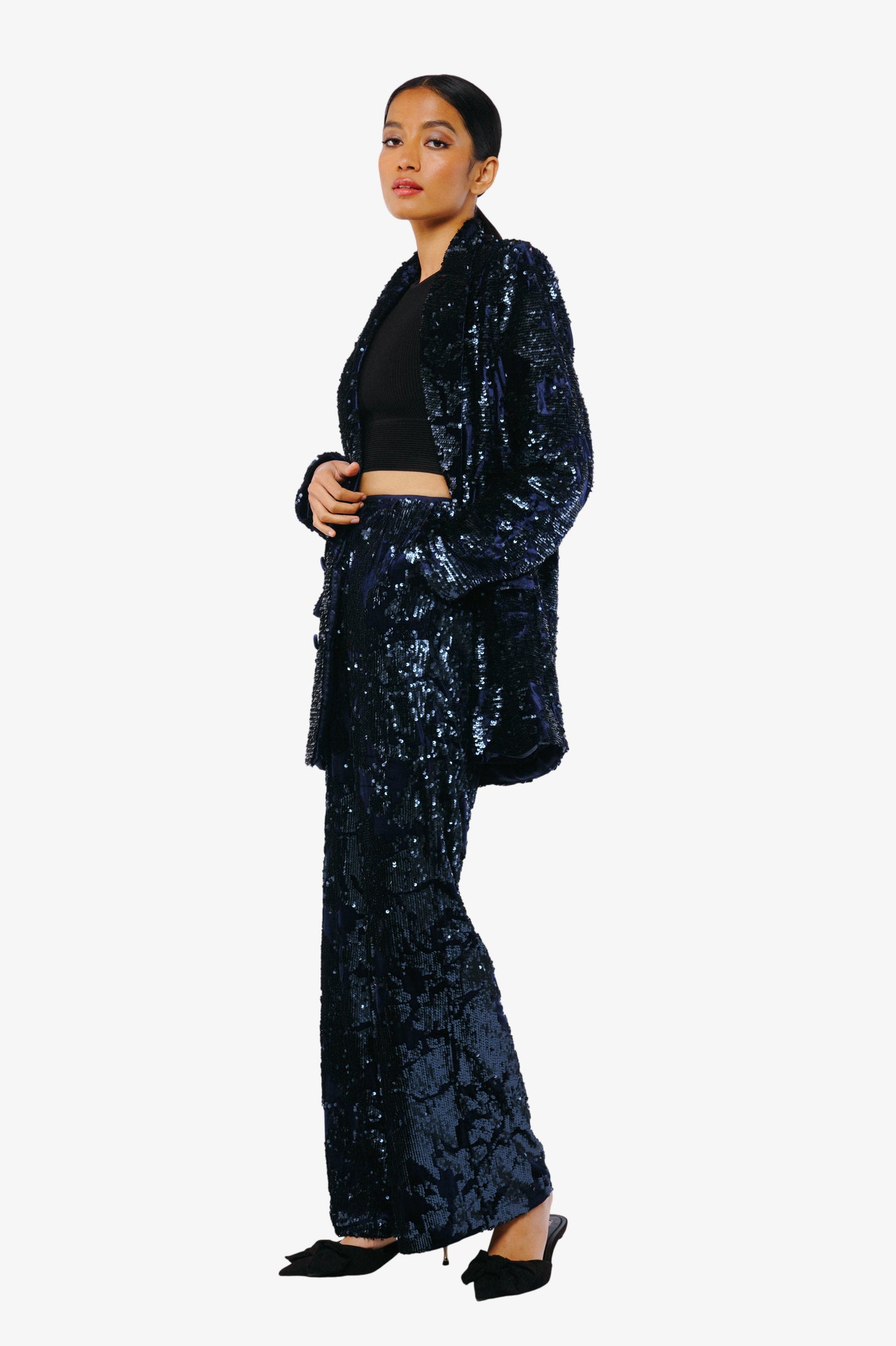 Geena Velvet Sequin Jacket