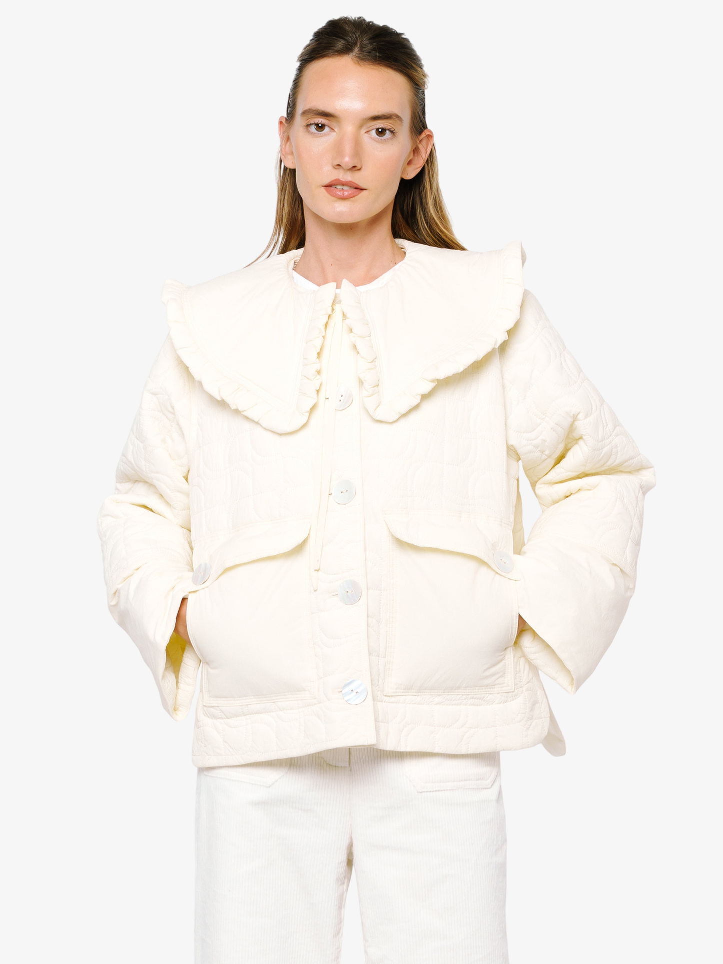 Laufey Wide Collar Puffer Jacket