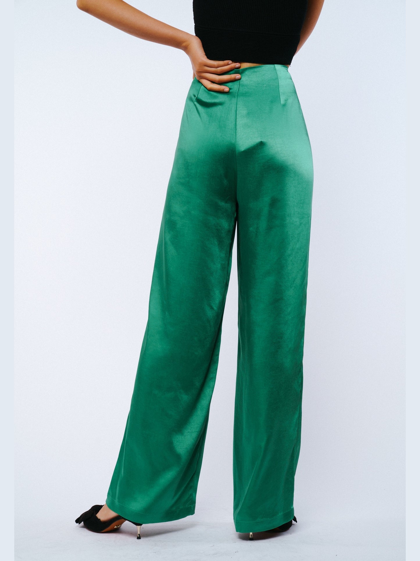 Pantalón de satén Heryn