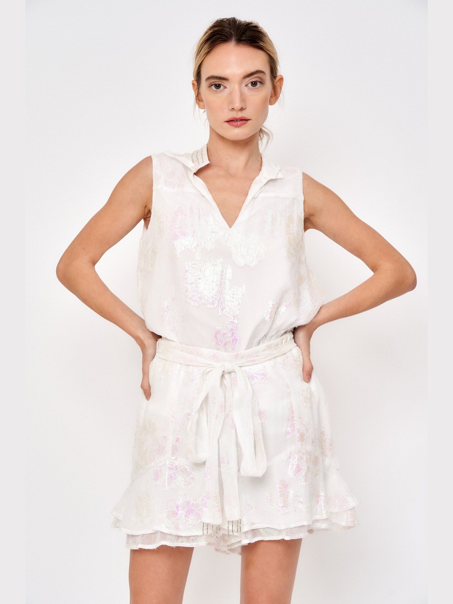 Bianka Floral Ruffle Shorts