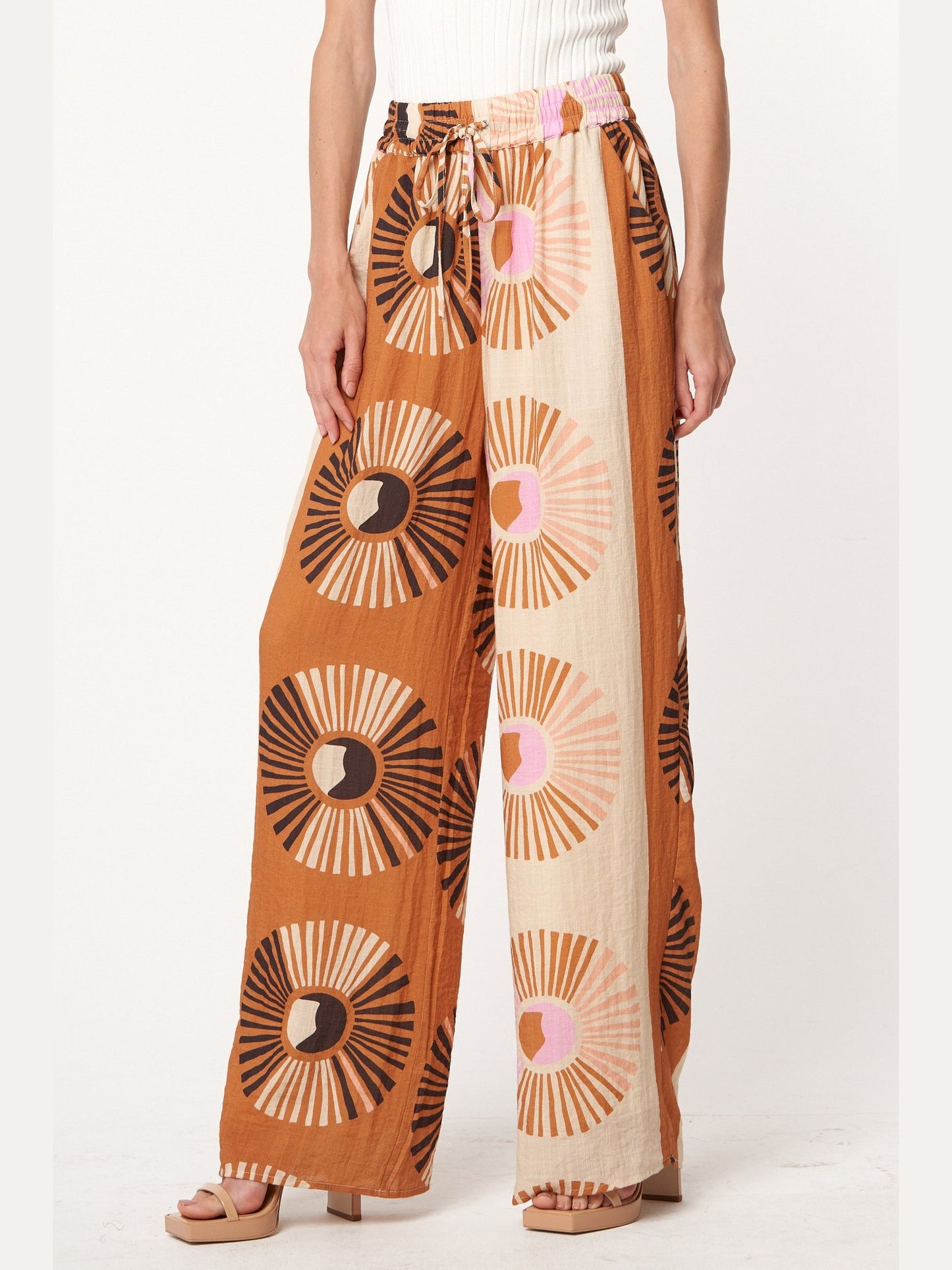 Gina Printed Drawstring Pants