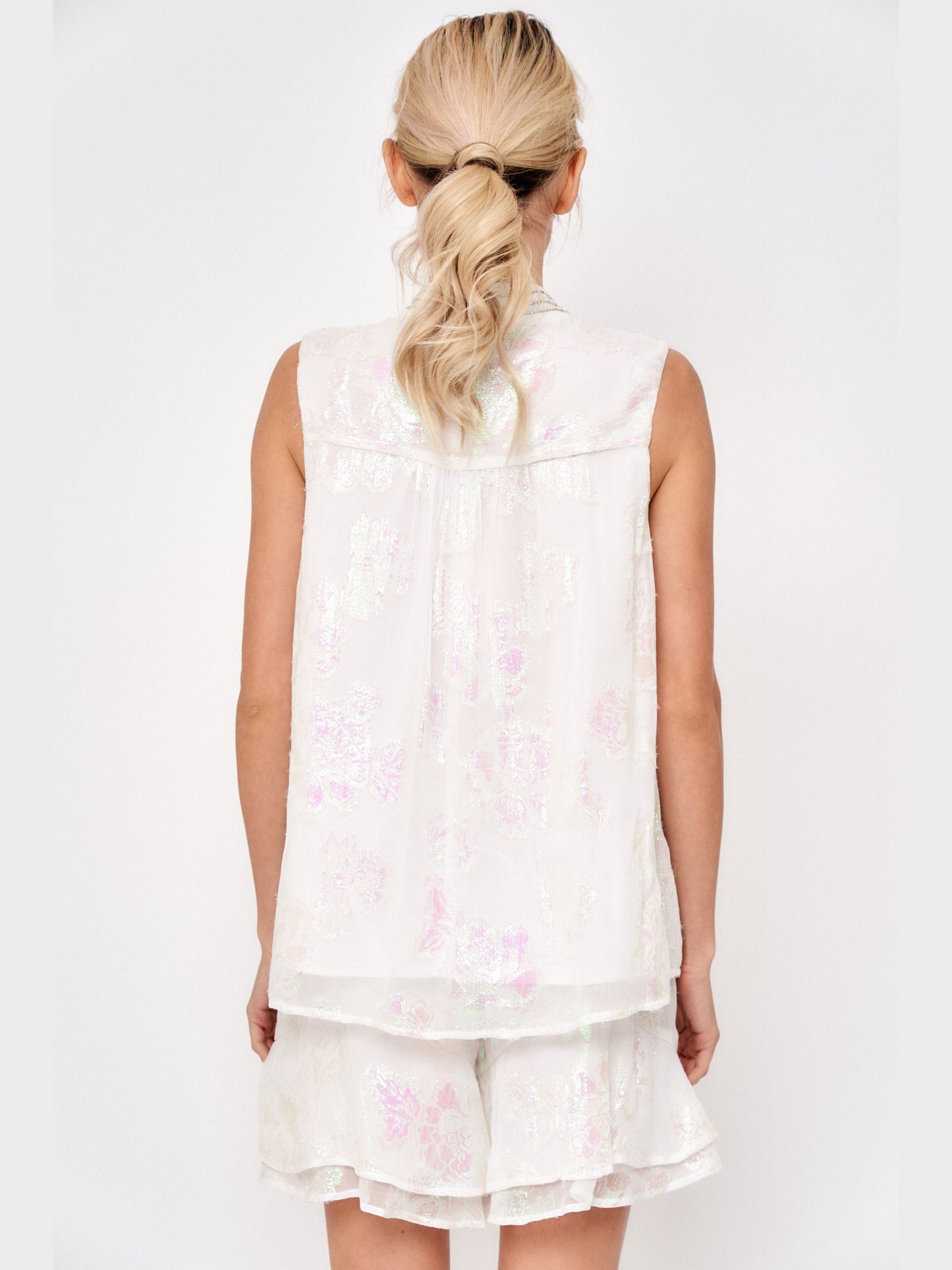 Cadie 彩虹色花卉上衣