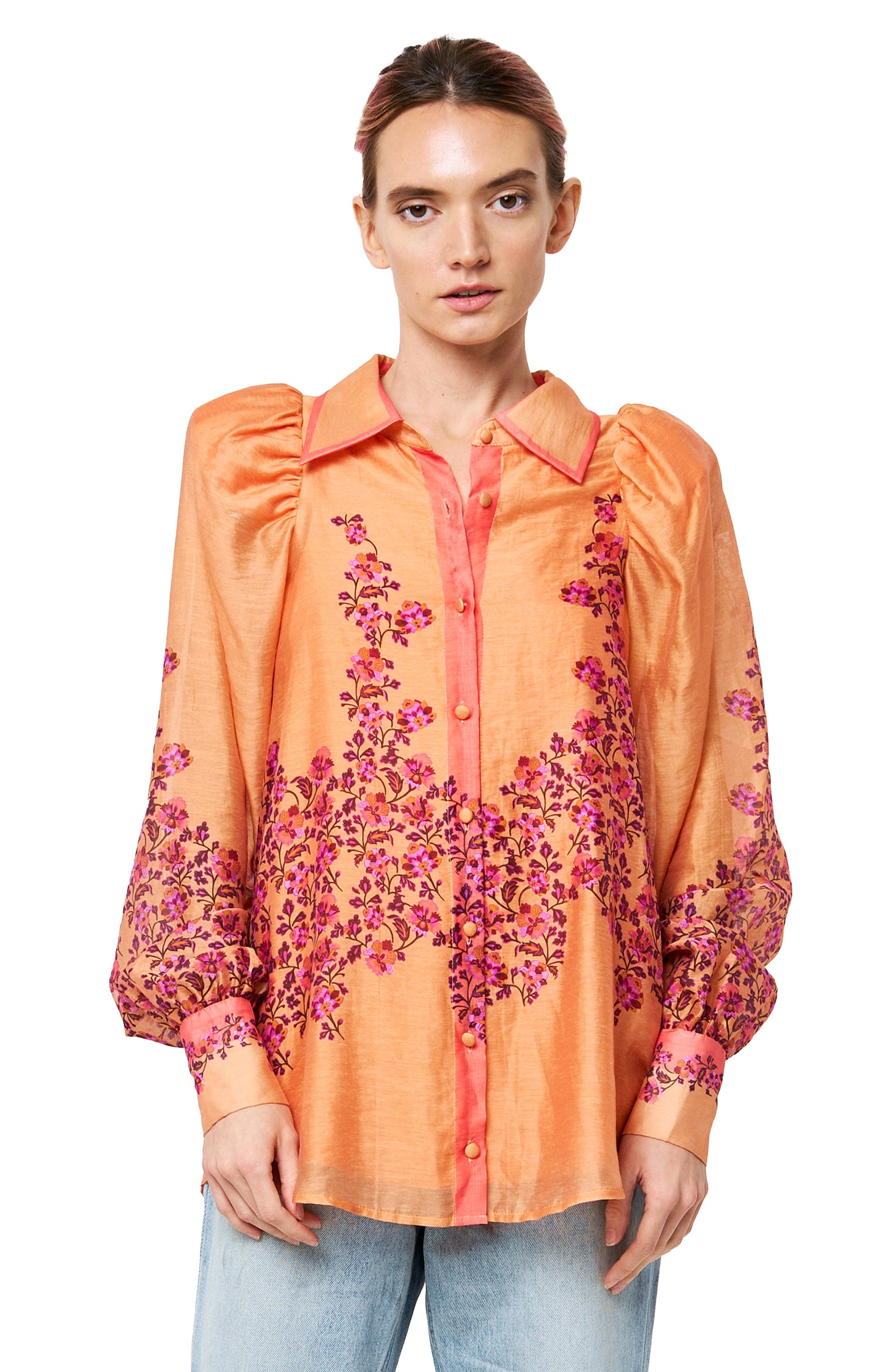 Valerie Long Sleeve Floral Print Top