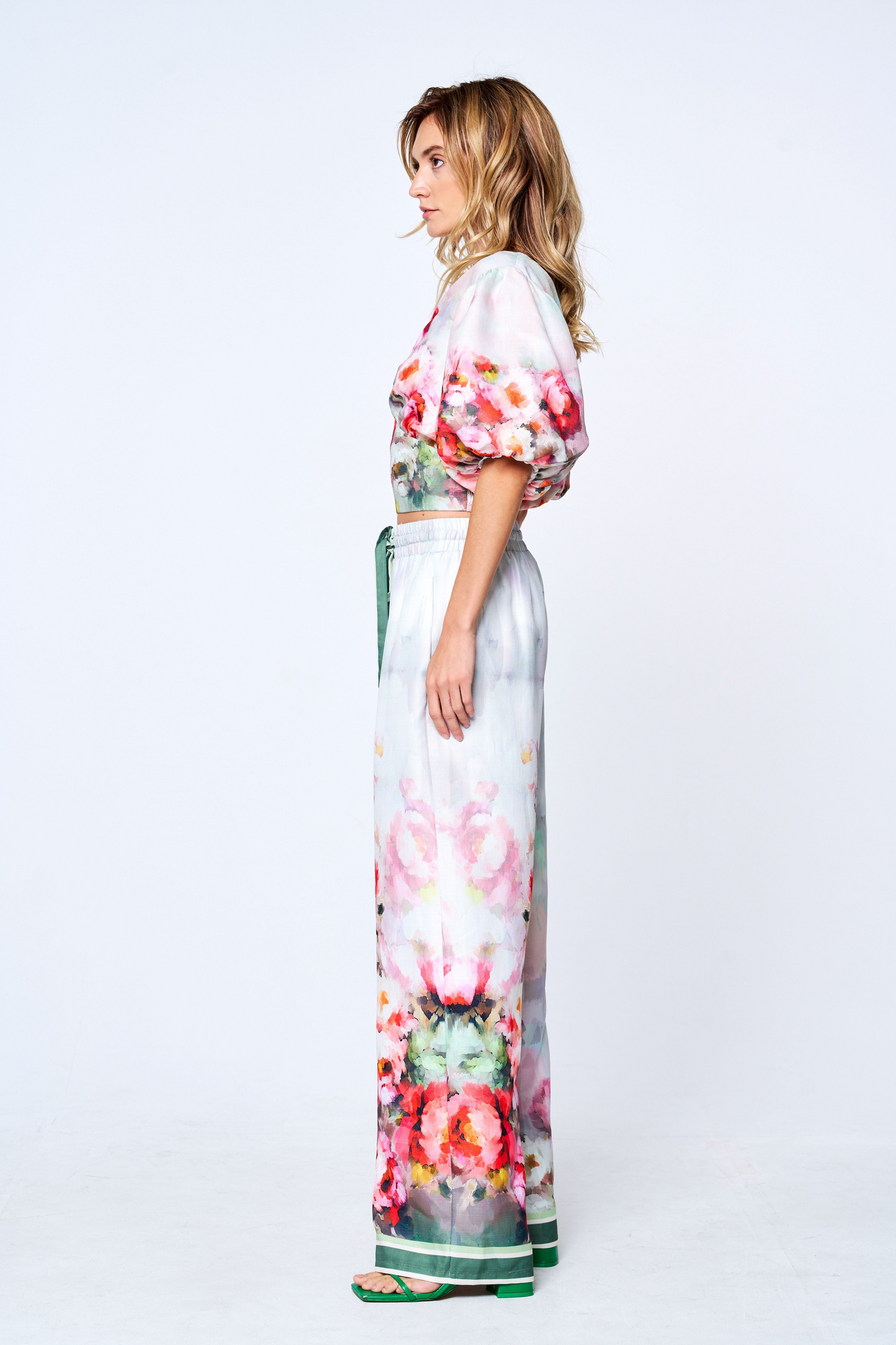 Emel Floral Print Puff Sleeve Top