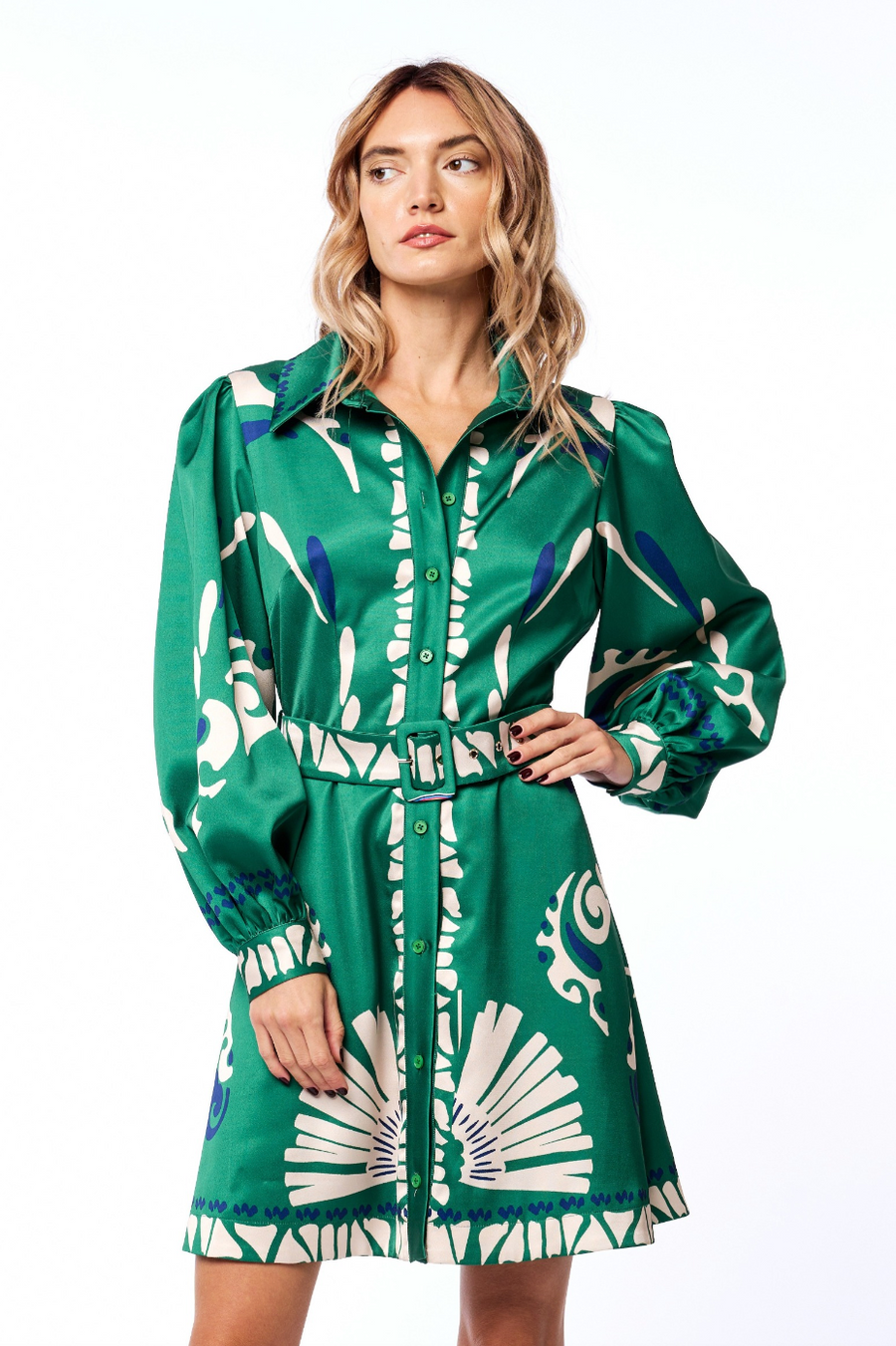 Billy Long Sleeve Shirt Dress