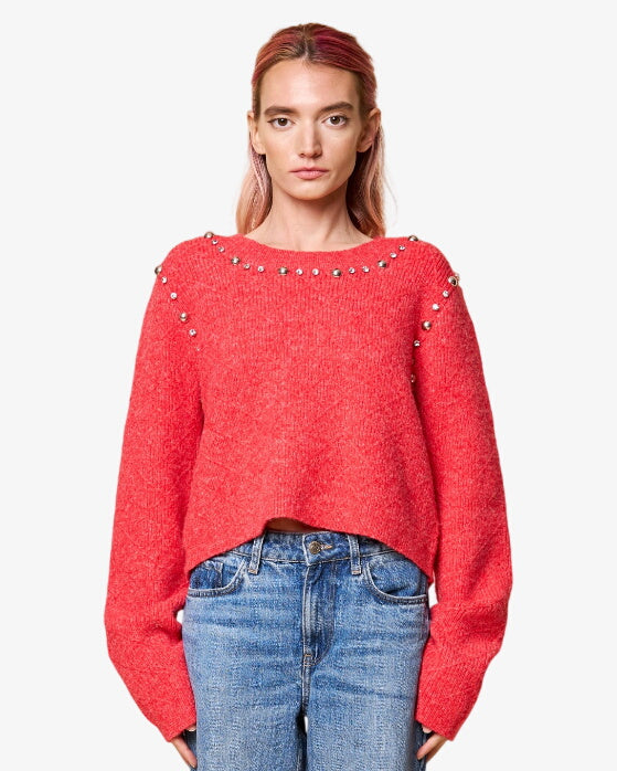 Merryl Metal Trim Pullover Sweater