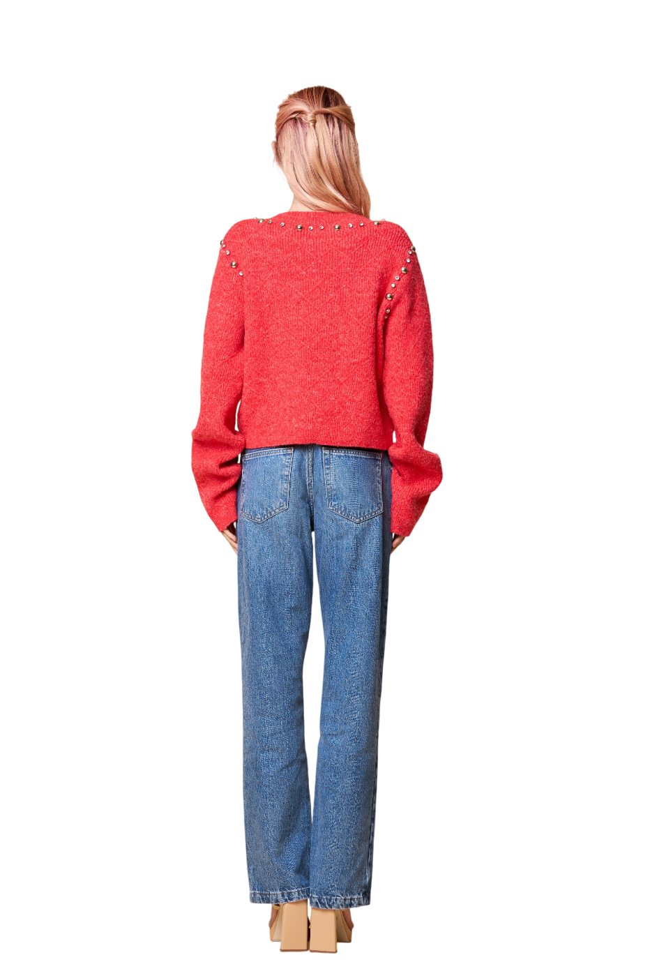 Merryl Metal Trim Pullover Sweater