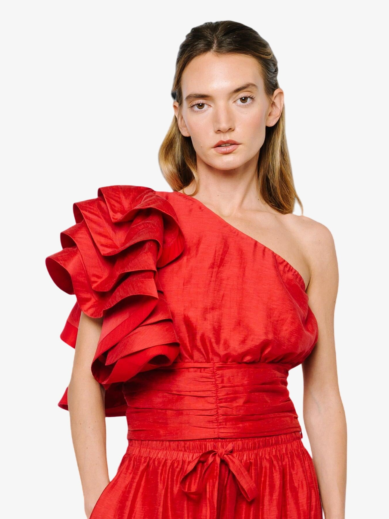 Risa One Shoulder Ruffle Top