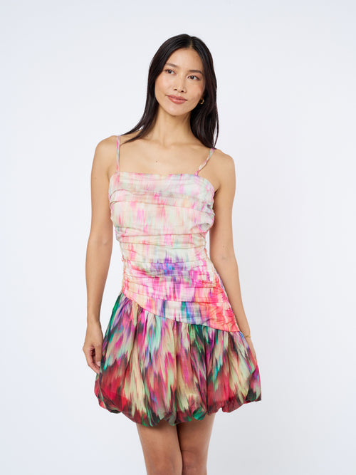 Cargar la imagen 1 en la vista de la galería. Remi Bubble Hem Sleeveless Mini Dress