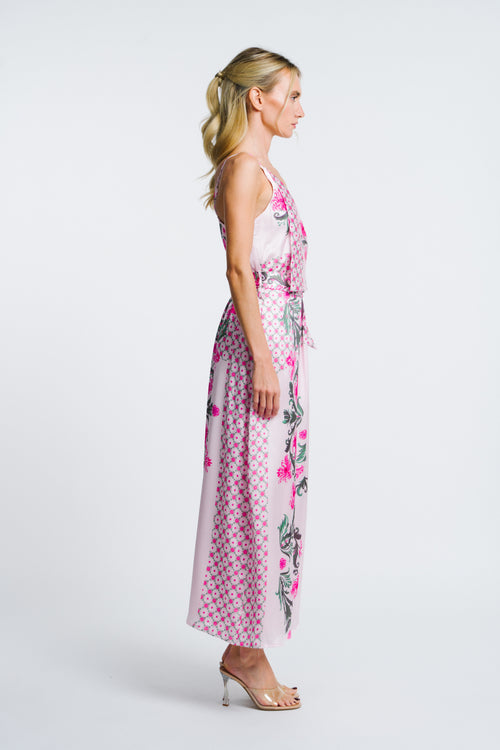 Load image 1 in gallery view. Cillian Floral Print Faux Wrap Dress