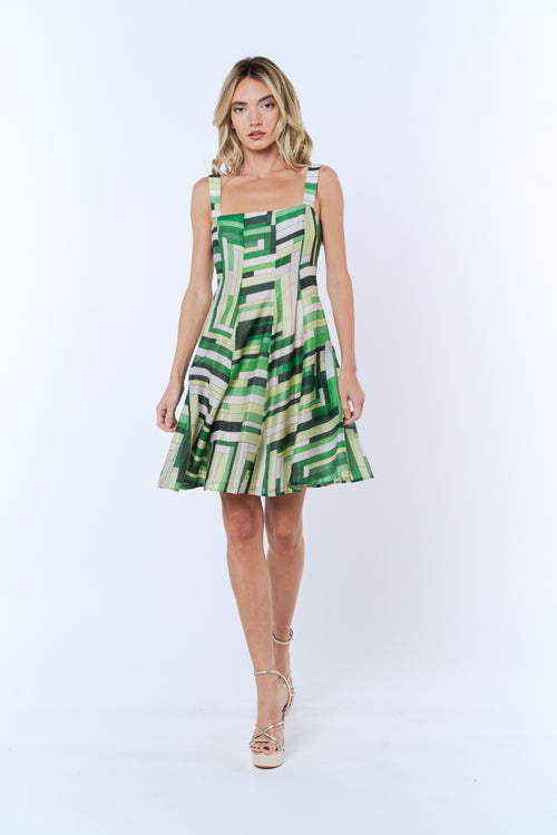 Load image 1 in gallery view. Emely Striped Sleeveless Mini Dress