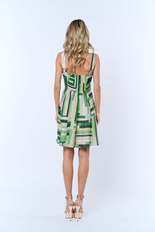 Load image 1 in gallery view. Emely Striped Sleeveless Mini Dress