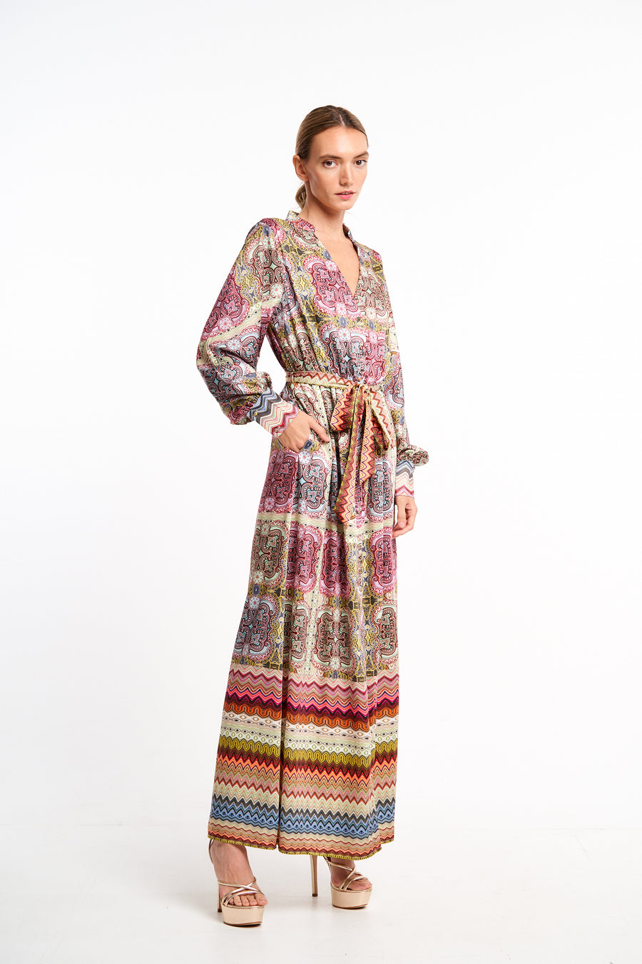 Nora Button Down Maxi Shirtdress