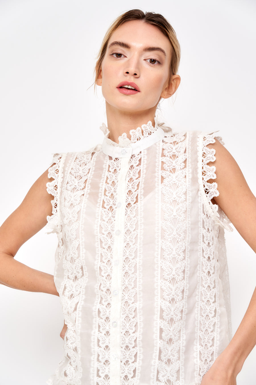 Cara Butterfly Lace Shift Dress