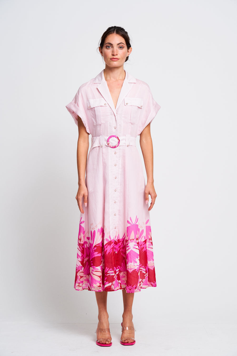 Sora Belted Shirtdress