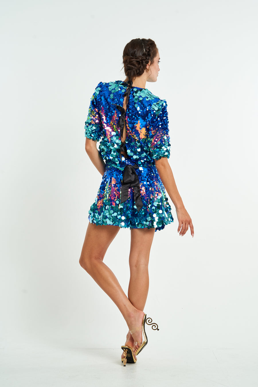 Bricia Abstract Sequin Shorts