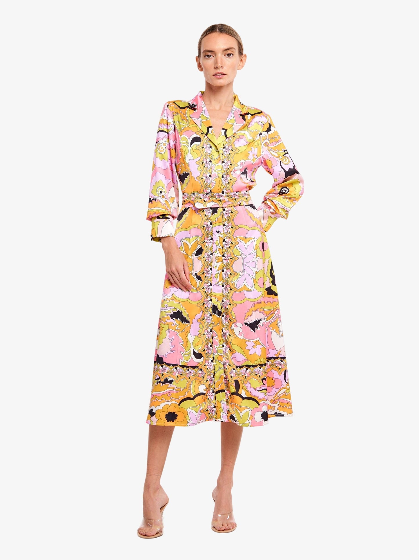 Breeze Printed Midi Shirtdress