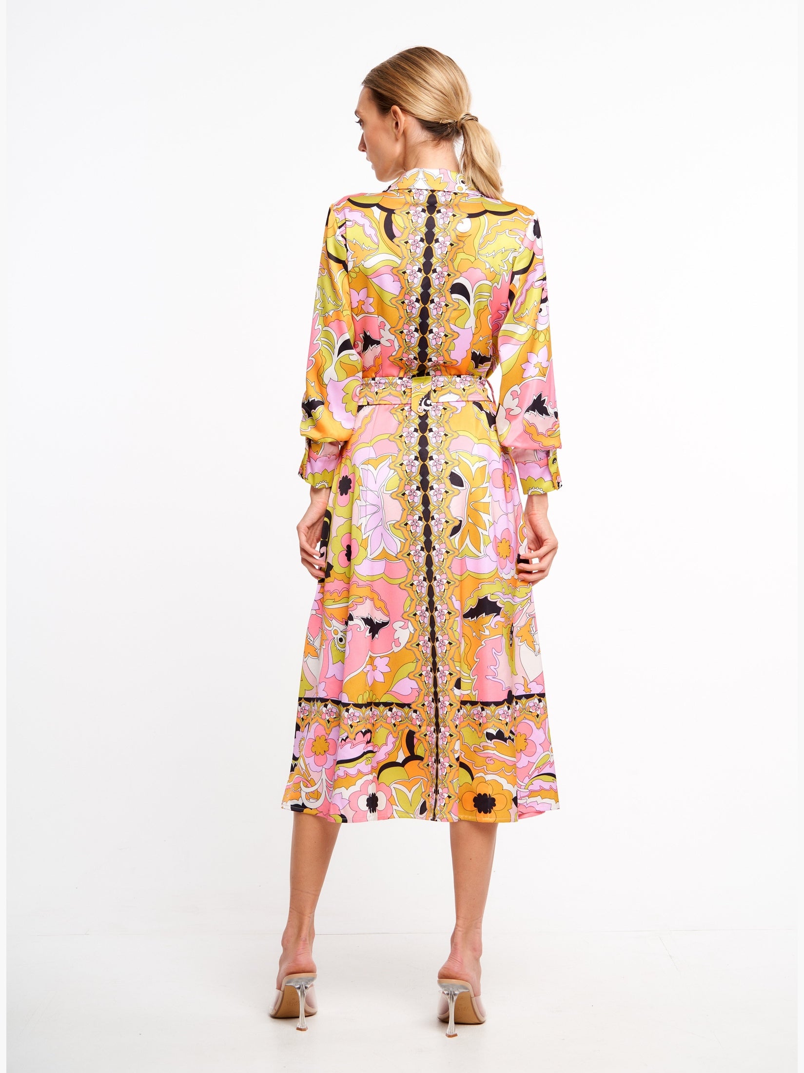 Breeze Printed Midi Shirtdress