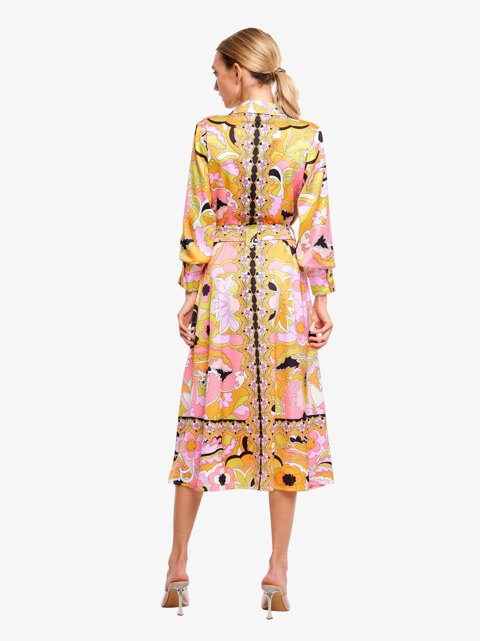 Breeze Printed Midi Shirtdress