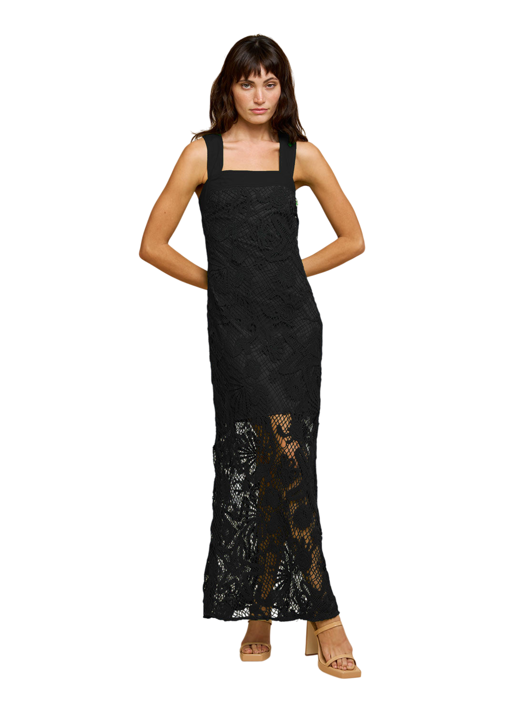 Krystina Aquatic Crochet Maxi Dress