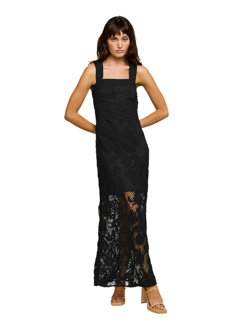 Cargar la imagen 1 en la vista de la galería. Krystina Aquatic Crochet Maxi Dress