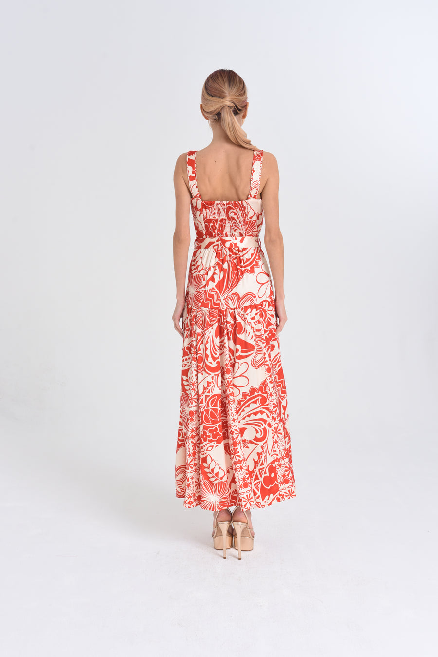 Nenette Floral Print Midi Dress