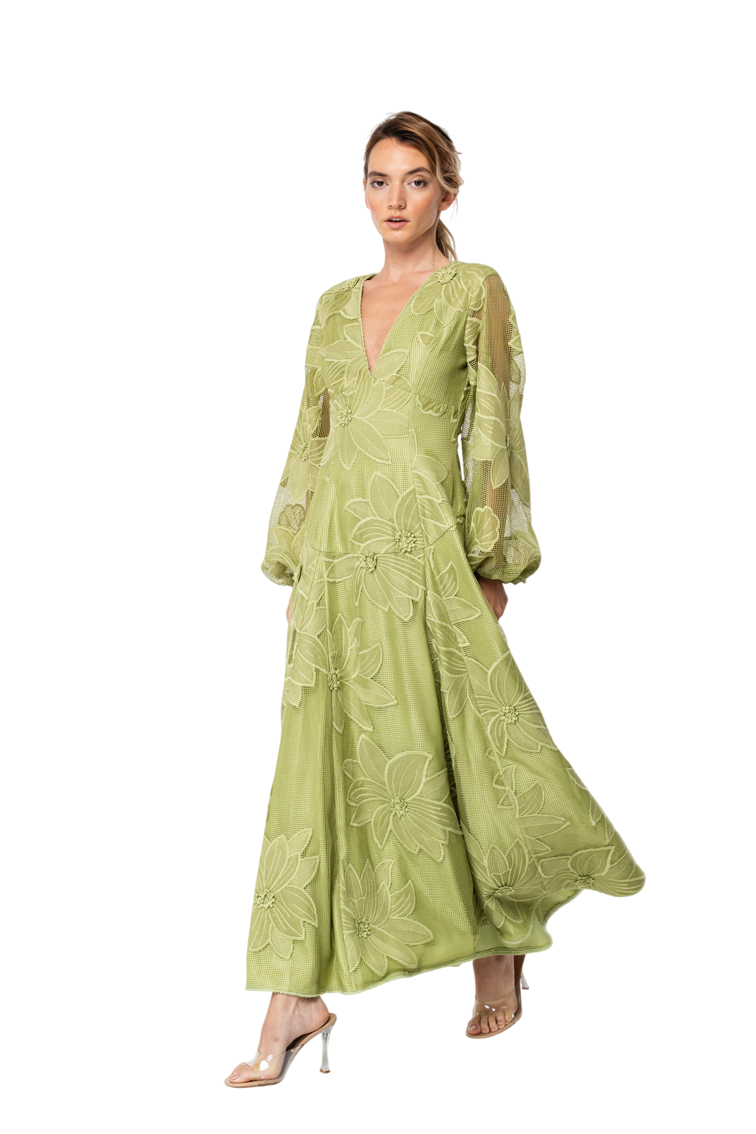 Sarilla Long Sleeve Lace Maxi Dress