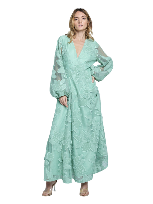 Cargar la imagen 1 en la vista de la galería. Sarilla Long Sleeve Lace Maxi Dress