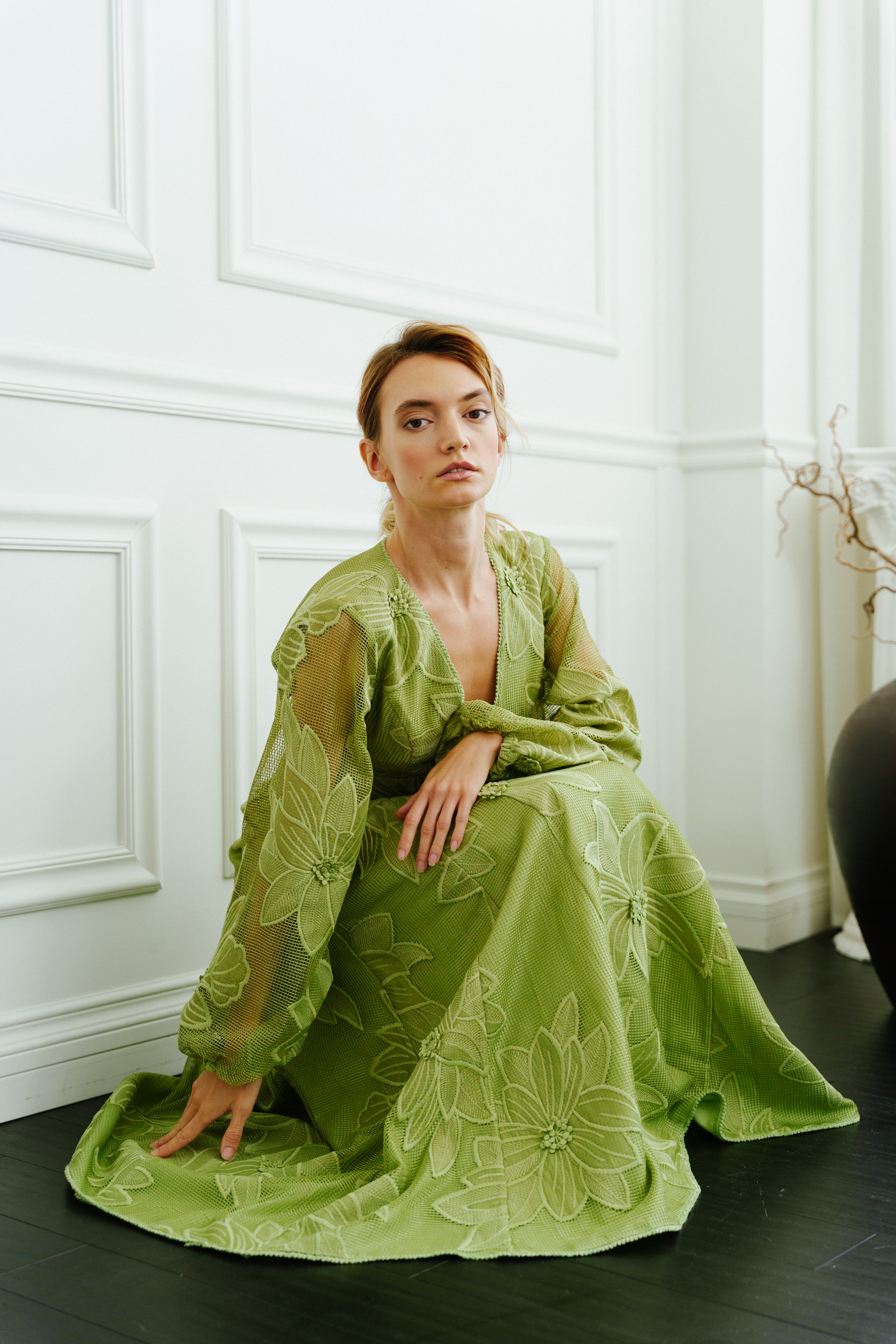 Sarilla Long Sleeve Lace Maxi Dress