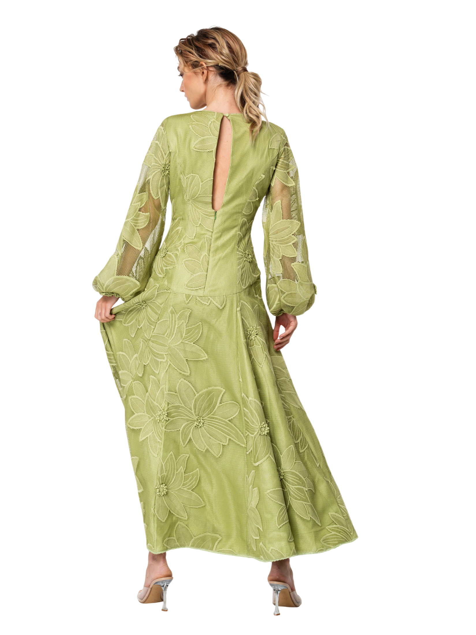 Sarilla Long Sleeve Lace Maxi Dress