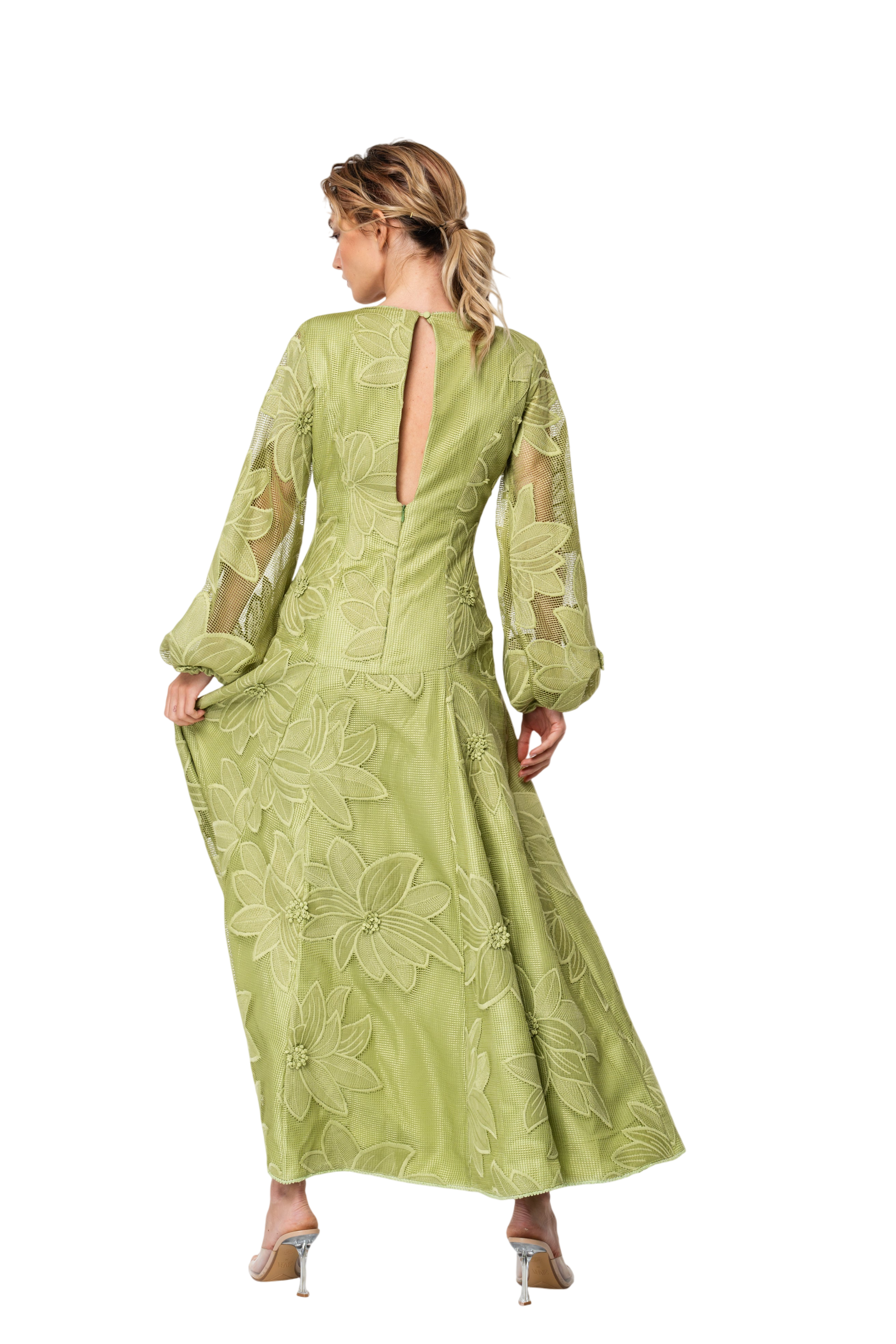 Sarilla Long Sleeve Lace Maxi Dress