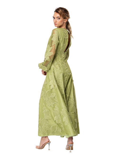 Cargar la imagen 1 en la vista de la galería. Sarilla Long Sleeve Lace Maxi Dress