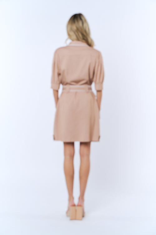 Cargar la imagen 1 en la vista de la galería. Gelso Whipstitch Detail Shirtdress