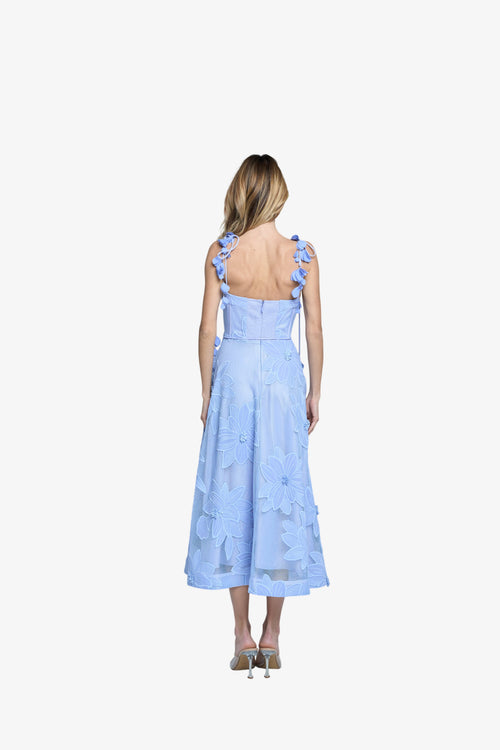 Load image 1 in gallery view. Emillia Lace Bustier Midi Cocktail Dress