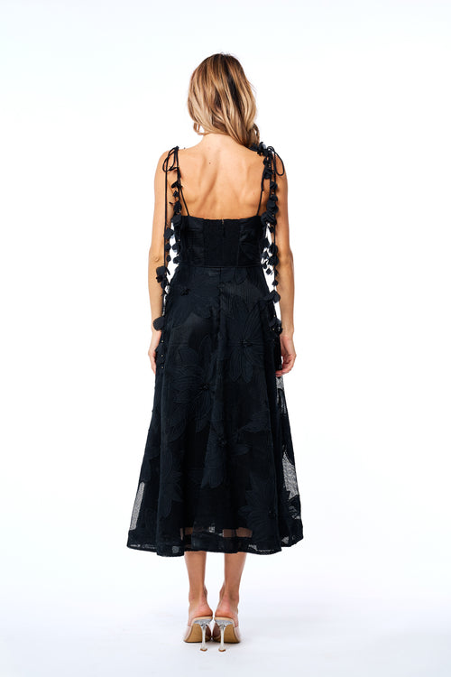 Load image 1 in gallery view. Emillia Lace Bustier Midi Cocktail Dress