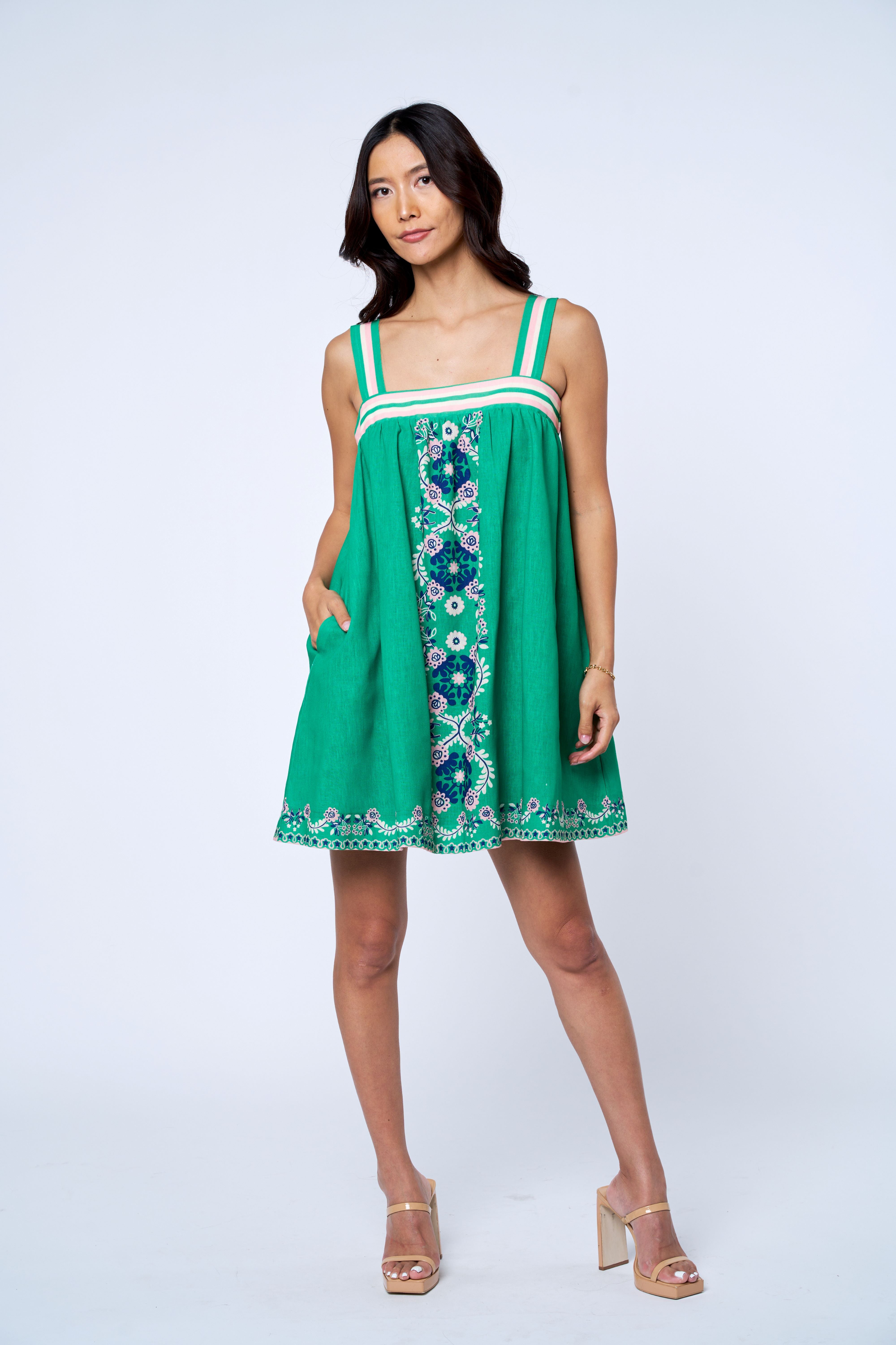 Daina Floral Print Mini Dress