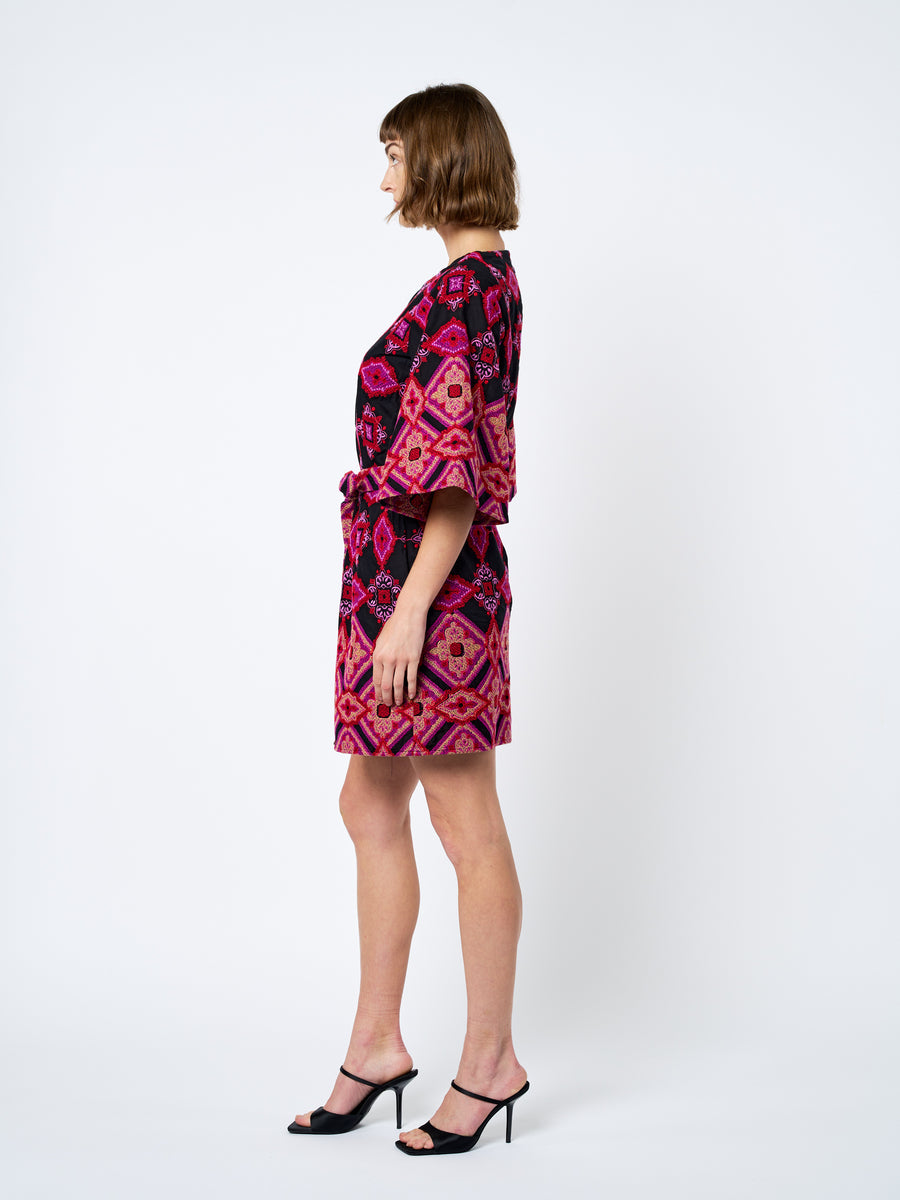 Daelyn Embroidered Mini Dress