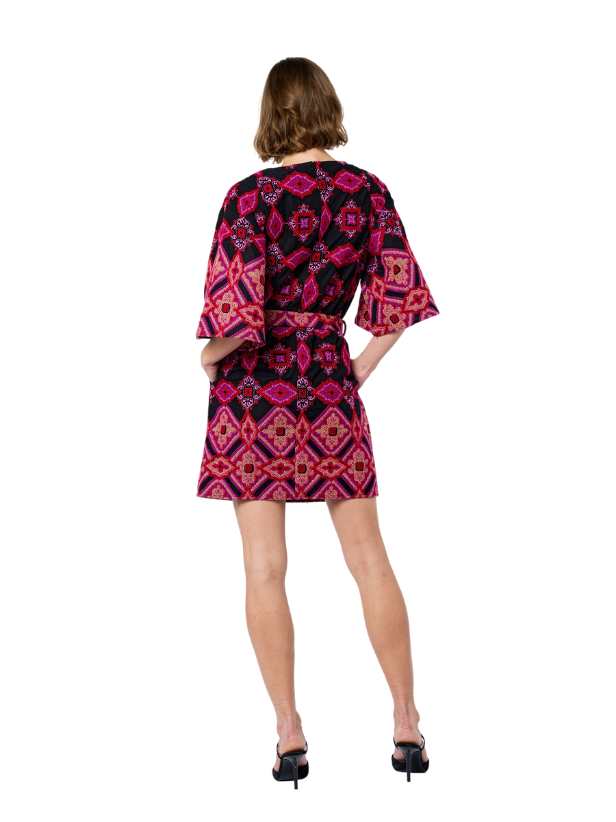 Daelyn Embroidered Mini Dress