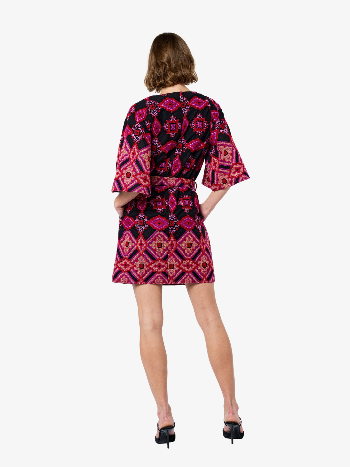 Daelyn Embroidered Mini Dress