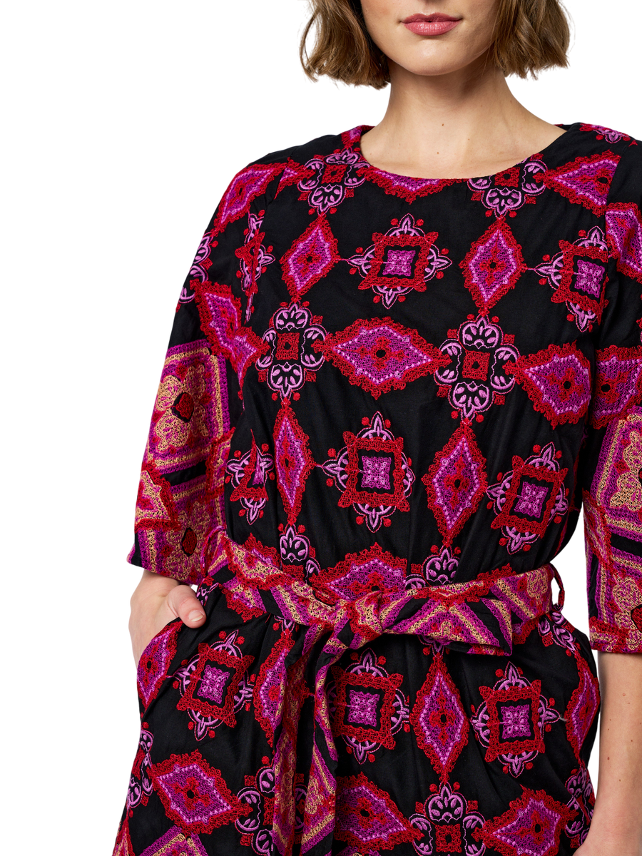 Daelyn Embroidered Mini Dress