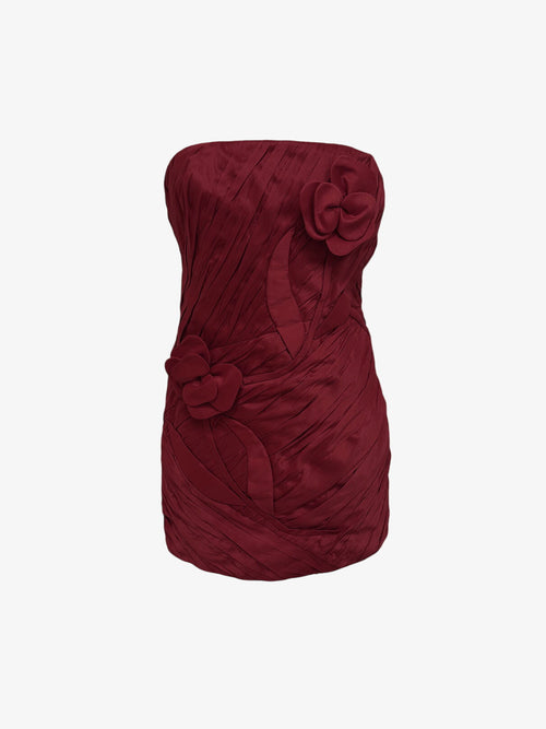 Load image 1 in gallery view. Emmy 3D Flower Sleeveless Mini Dress